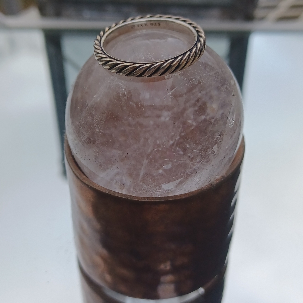 David Yurman Cable Collectables Band ring stering silver. - Picture 4 of 4